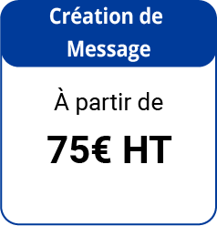 Tarif Création de message